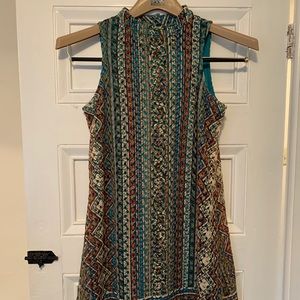 High Neck A-Line Dress